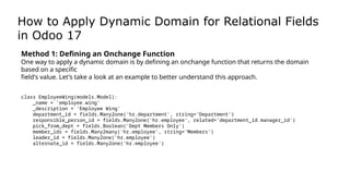 Develop an App with the Odoo Framework.pptx