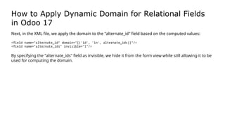 Develop an App with the Odoo Framework.pptx