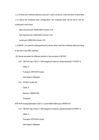 RTSP Protocol - Explanation to develop API of RTSP Protocol | PDF