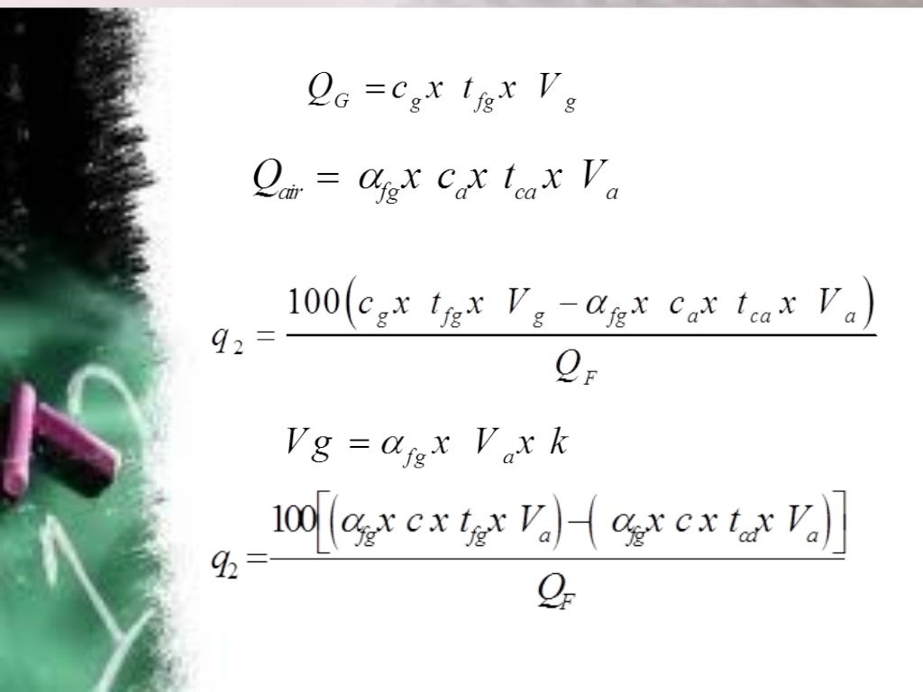 Develop a simple equation to calculate the heat loss due to flue gase…