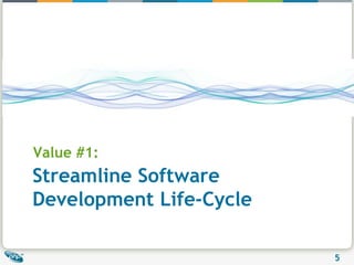 Value #1: Streamline Software Development Life-Cycle