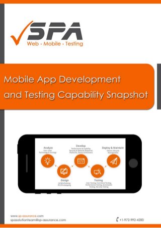 Mobile App Development and Testing Capability Snapshot