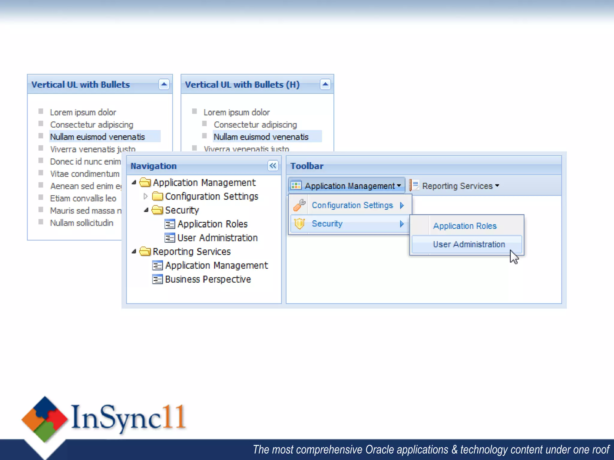 The most comprehensive Oracle applications & technology content under one roof
 