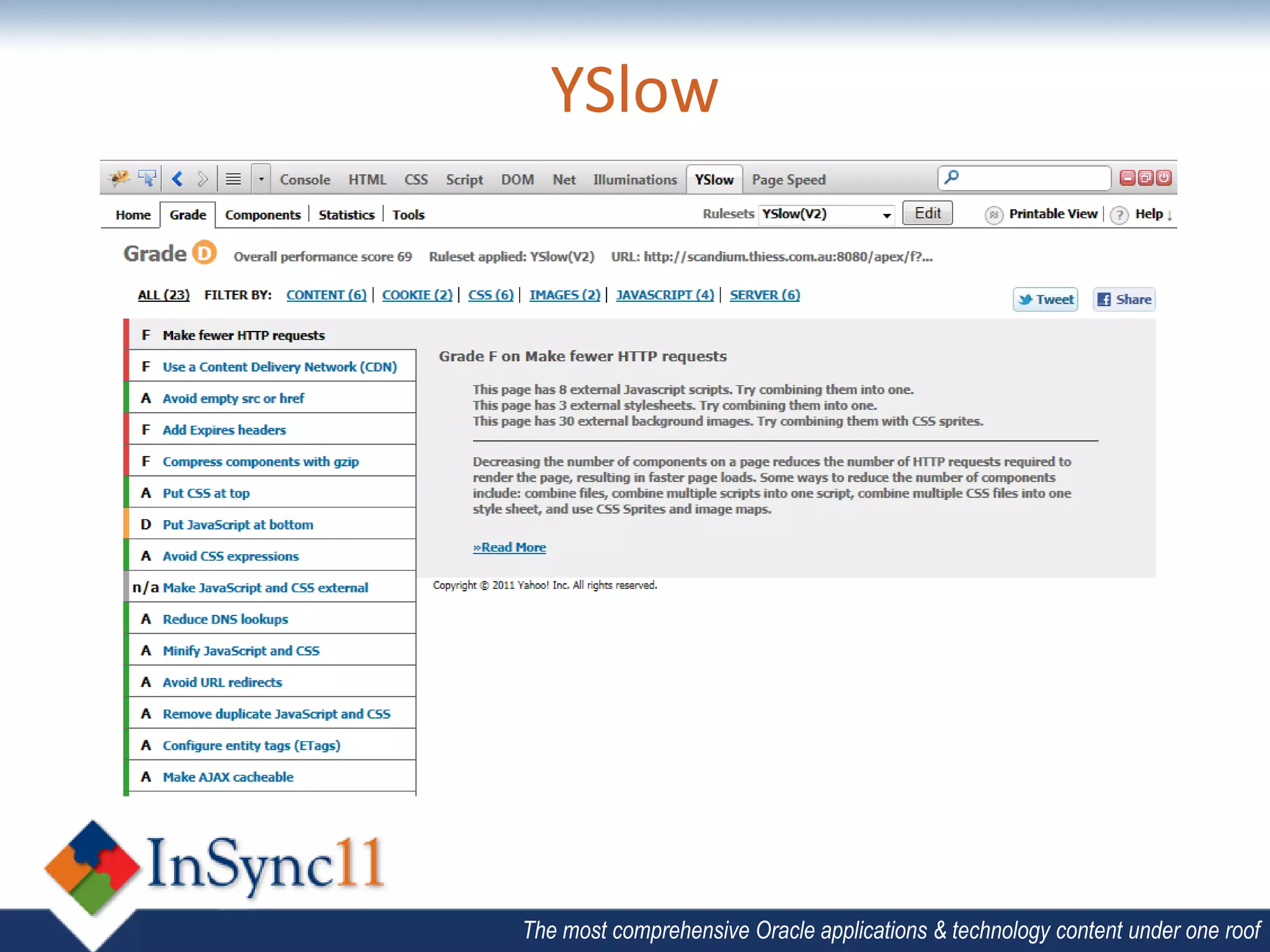 YSlow




The most comprehensive Oracle applications & technology content under one roof
 