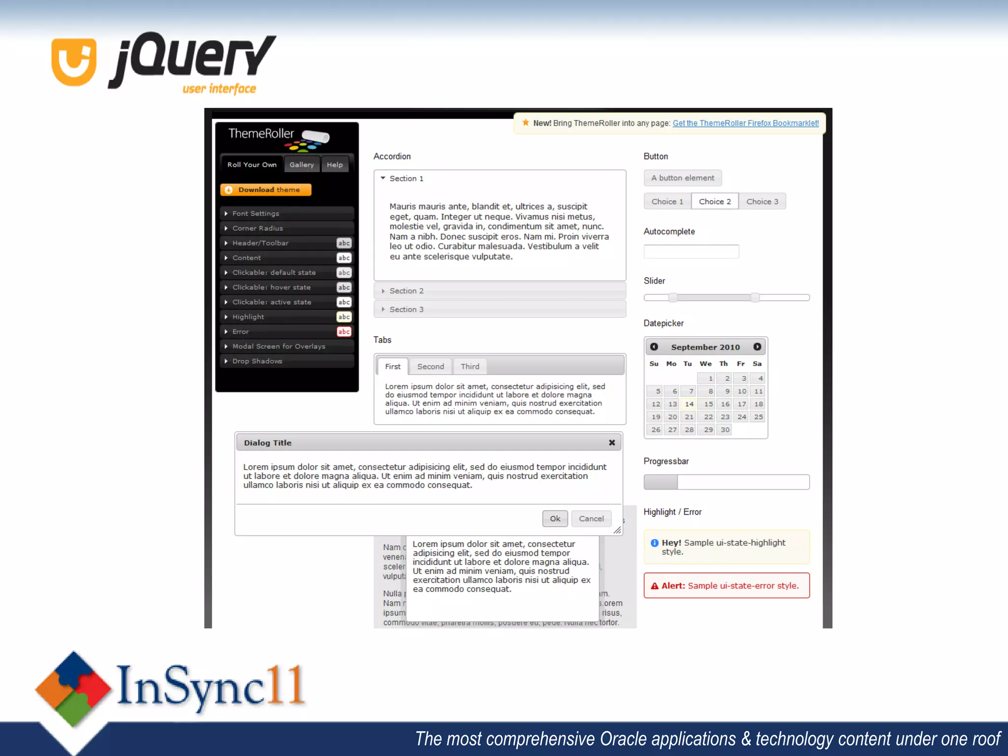 The most comprehensive Oracle applications & technology content under one roof
 