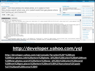 Five things for you - Yahoo developer offers