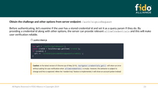 Developer Tutorial: WebAuthn for Web & FIDO2 for Android | PDF