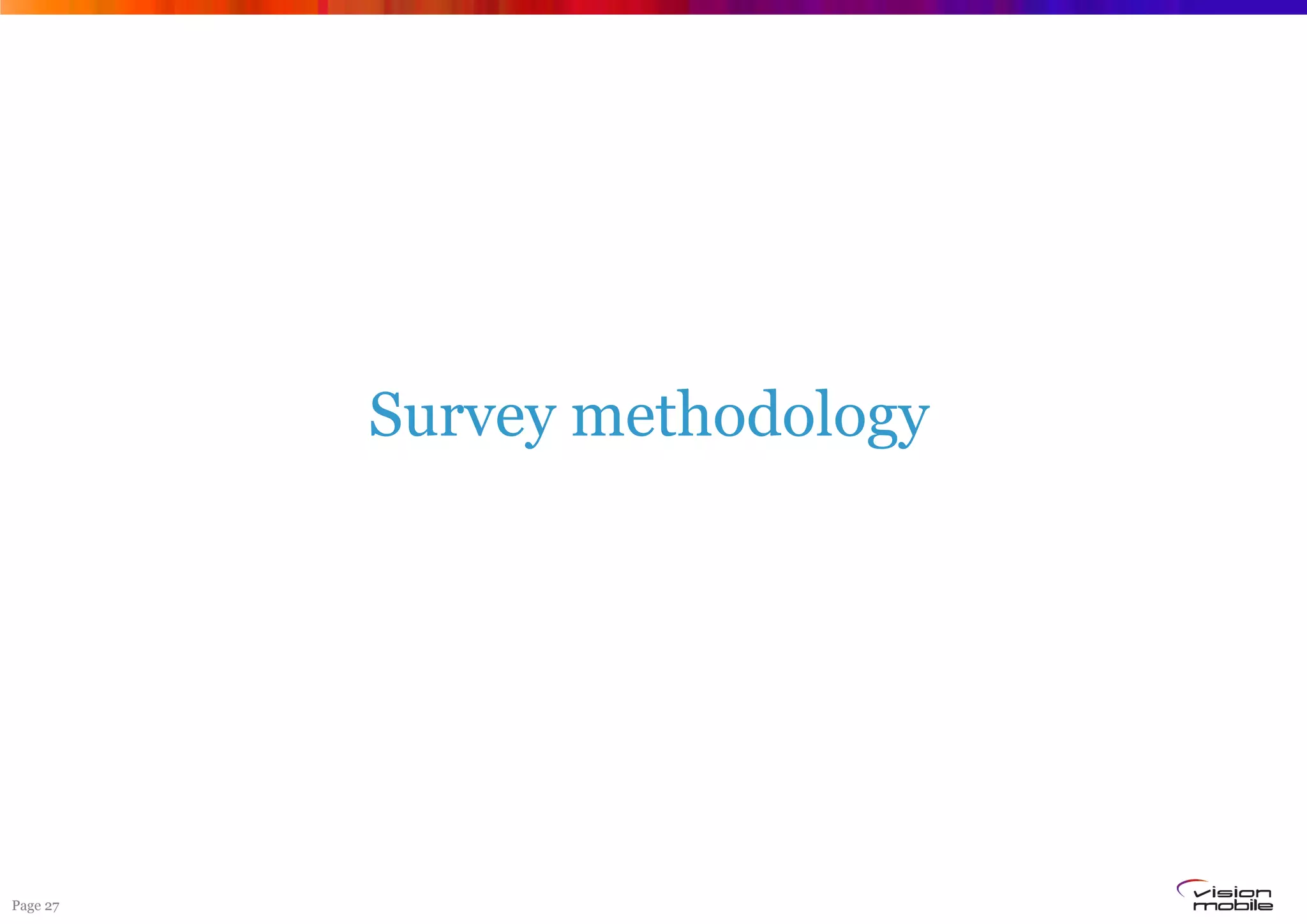 Page 27
Survey methodology
 