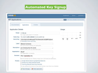 Automated Key Signup
 