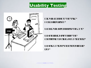 Usability Testing


              Did you complete the task?
              How hard was it?

              Would you recommend this API?

              What would have made the
              experience of using the API better?

              Whose API does it better than we do?




   AT&T Usability Testing
 