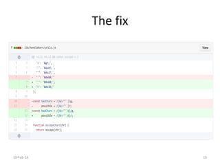 The fix
16-Feb-16 19
 