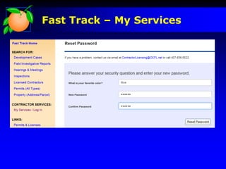 Fast Track – My Services
 