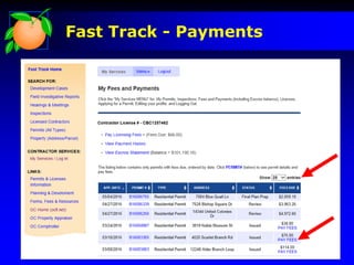 Fast Track - Payments
 