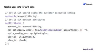 Cache user info for API calls
 