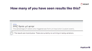 How many of you have seen results like this?
 
