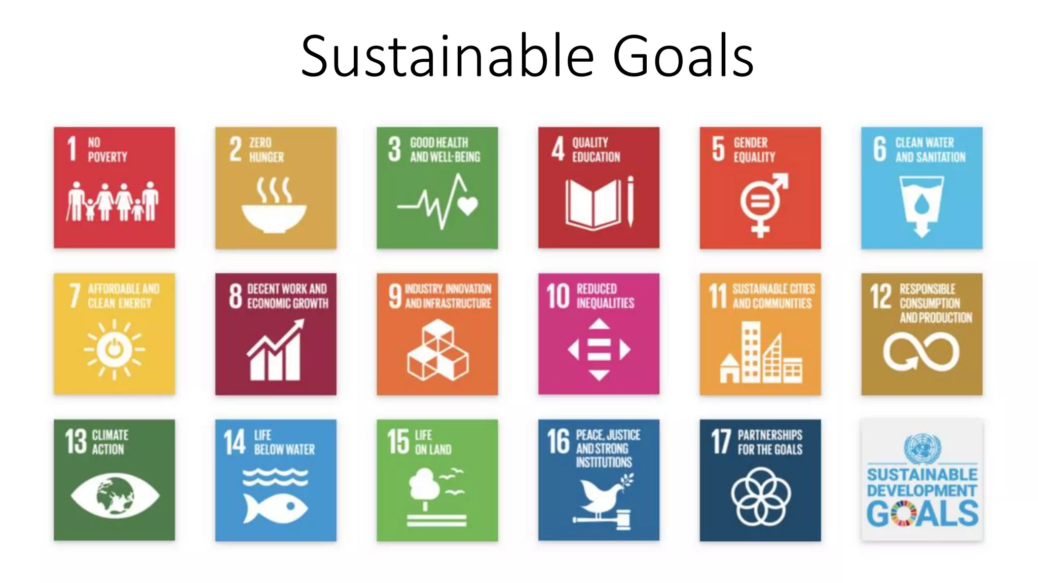 Sustainable Goals
 