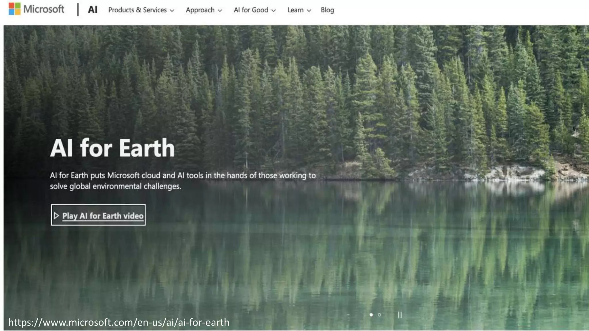 https://www.microsoft.com/en-us/ai/ai-for-earth
 