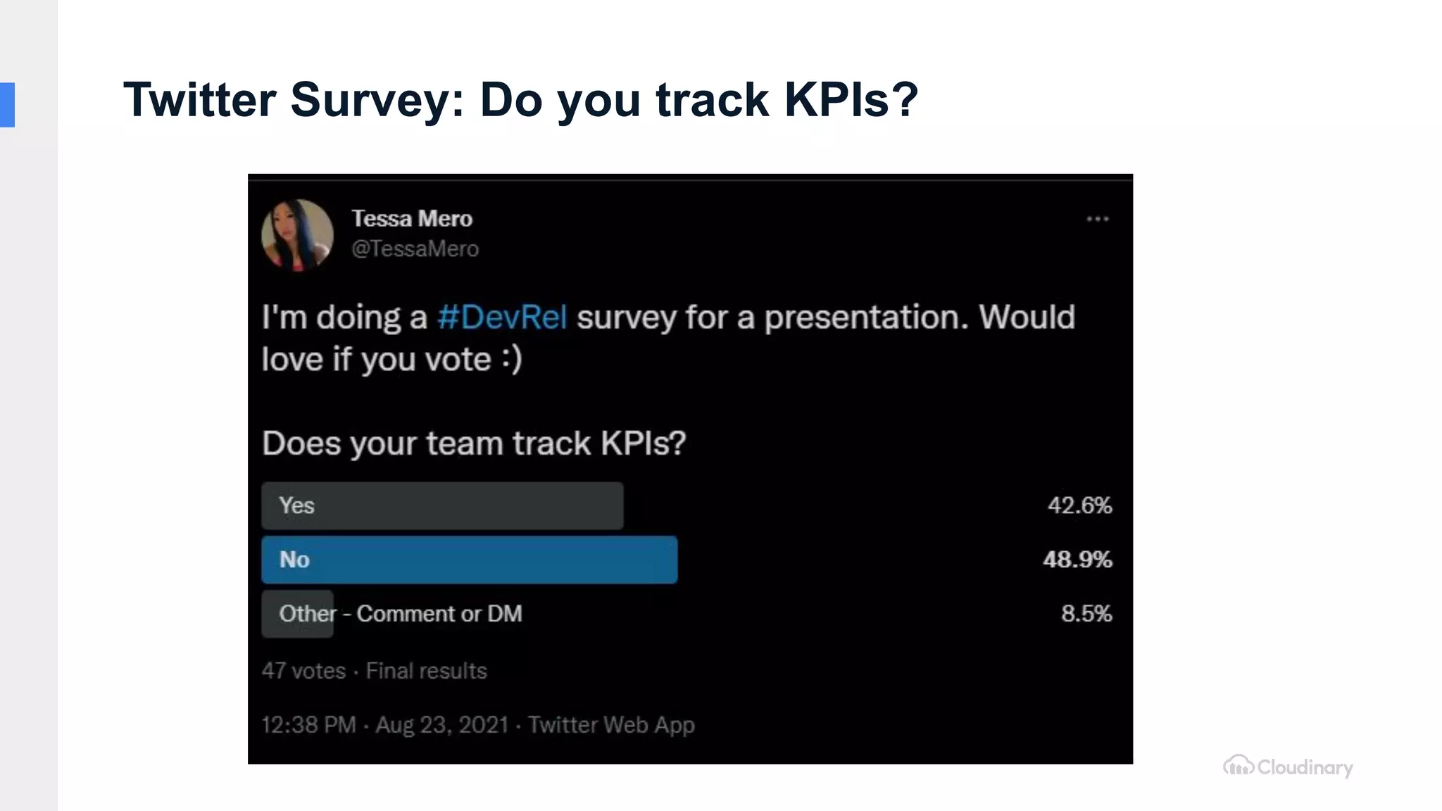 Twitter Survey: Do you track KPIs?
 