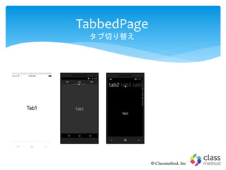TabbedPage
タブ切り替え
© Classmethod, Inc
 