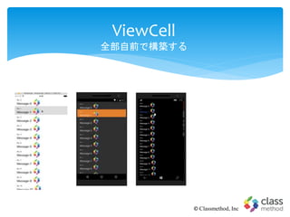 ViewCell
全部自前で構築する
© Classmethod, Inc
 