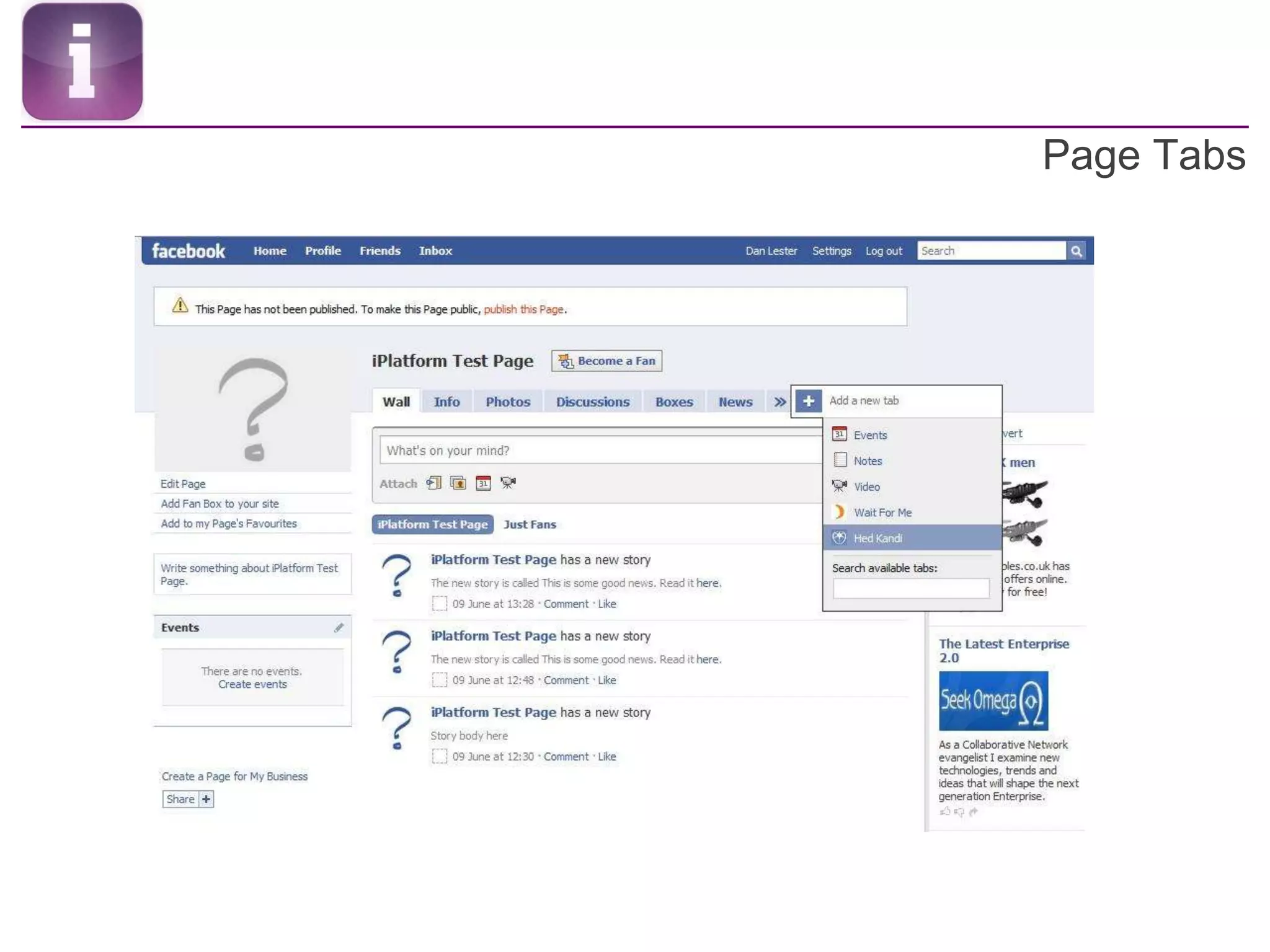 Page Tabs