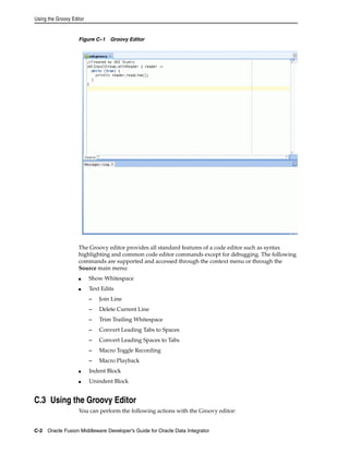 Developer’s guide for oracle data integrator