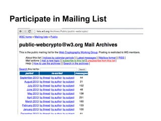 Participate in Mailing List

 