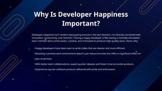 How To Make Your Developers Happy & Deliver Faster? | PPT