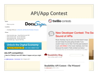 API/App	
  Contest
                 	
  
 