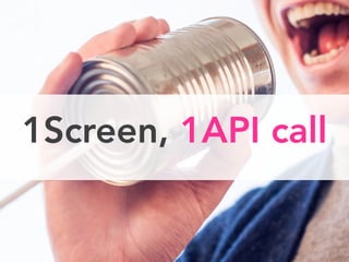 1Screen, 1API call
 
