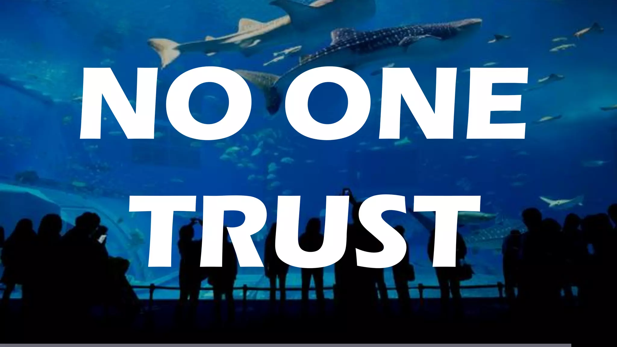 NO ONE
TRUST
 