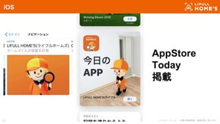 © LIFULL Co., Ltd. 本書の無断転載、複製を固く禁じます。10
iOS
AppStore
Today
掲載
 