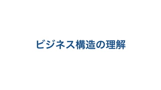 ビジネス構造の理解
 