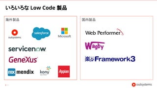 いろいろな Low Code 製品
海外製品 国内製品
19
 