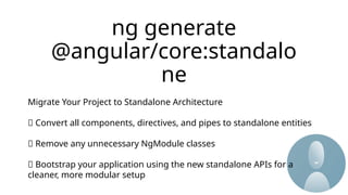 Modernize Your Angular App with Migration | PPTX