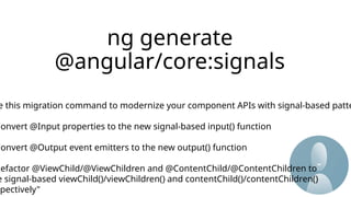 Modernize Your Angular App with Migration | PPTX