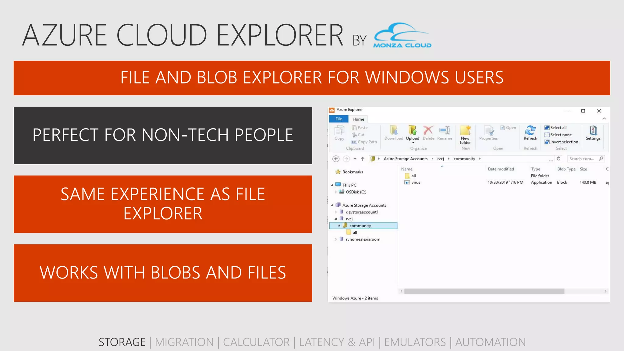STORAGE | MIGRATION | CALCULATOR | LATENCY & API | EMULATORS | AUTOMATION
 