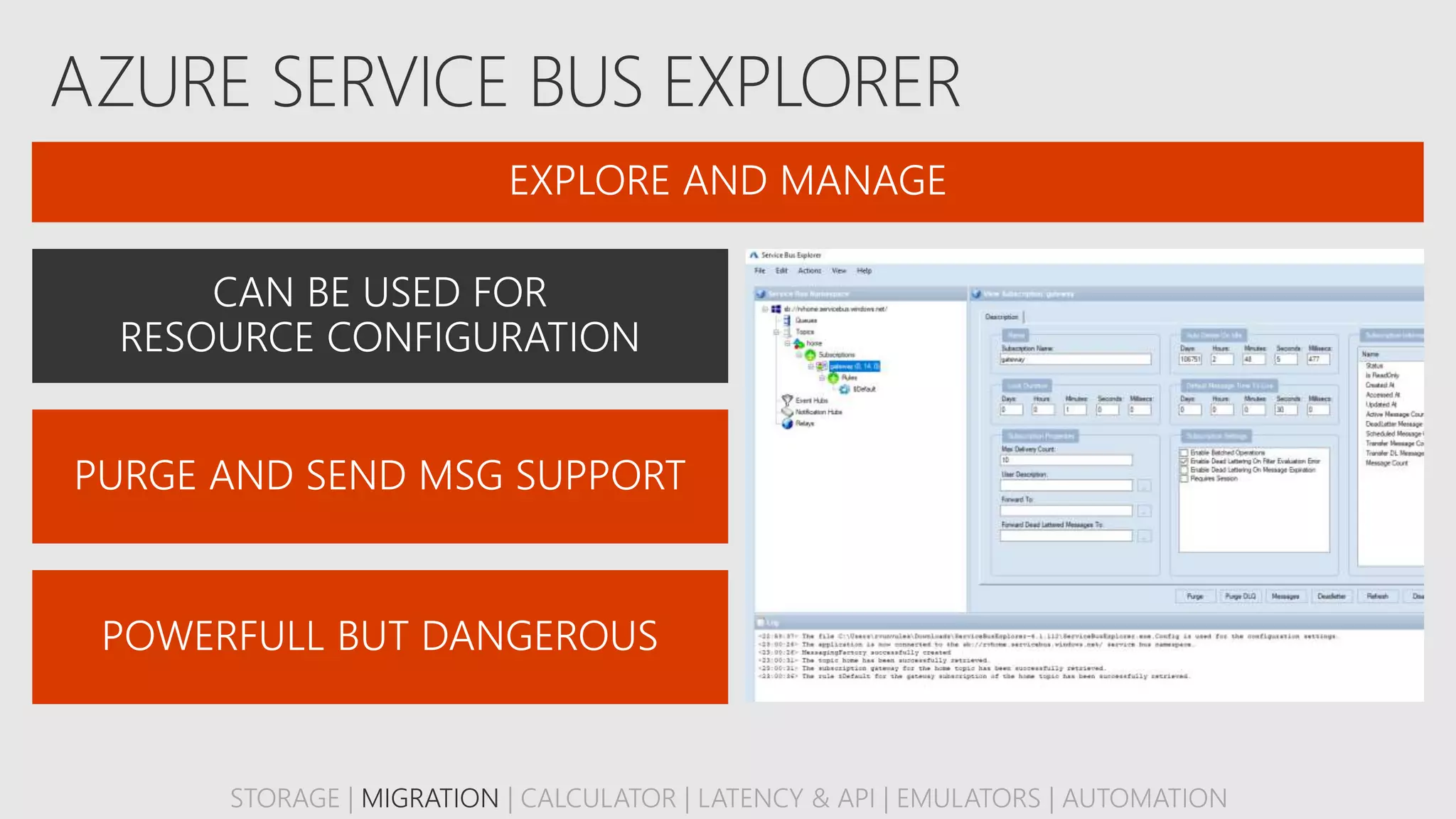 STORAGE | MIGRATION | CALCULATOR | LATENCY & API | EMULATORS | AUTOMATION
 