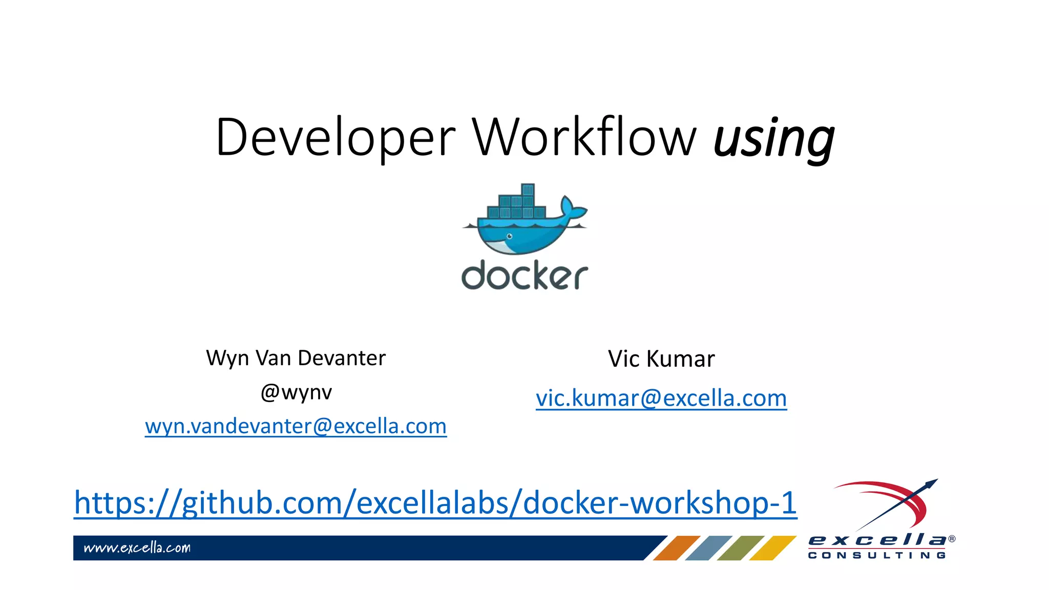 Developer workflow with docker | PPT