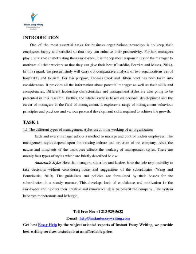 Developing motivational plan essay