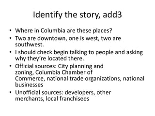 Developing the local story | PPTX