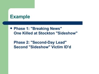 Developing A News Story | PPT