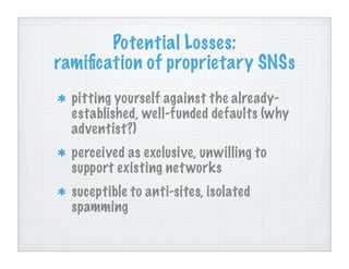 Developing Adventism In And Through Social Networks
