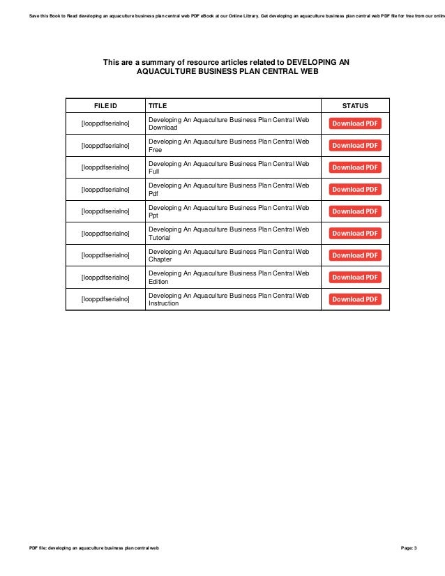 Commercial fishing business plan pdf image
