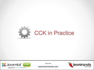 Developing components using Joomla CCKs Slide 78