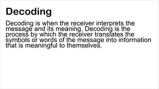 Define Decoding You Mastering Effective Communication Skills for Tour Guides and ...