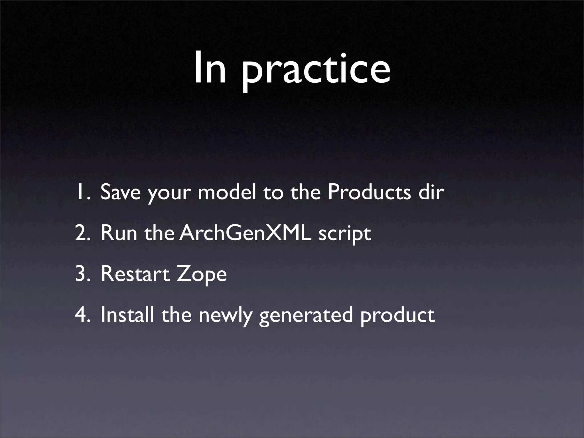 Developing for Plone using ArchGenXML / ArgoUML