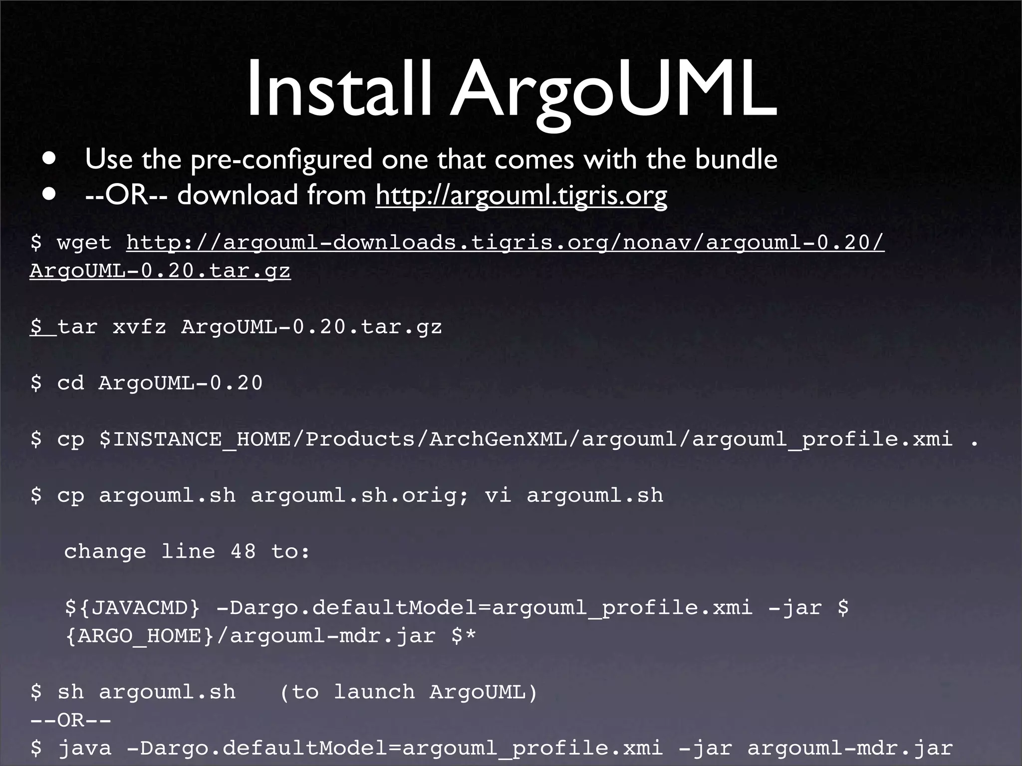 Developing for Plone using ArchGenXML / ArgoUML