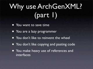 Developing for Plone using ArchGenXML / ArgoUML
