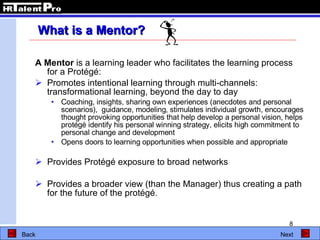 Keys to Successful Mentoring Programs | PPT